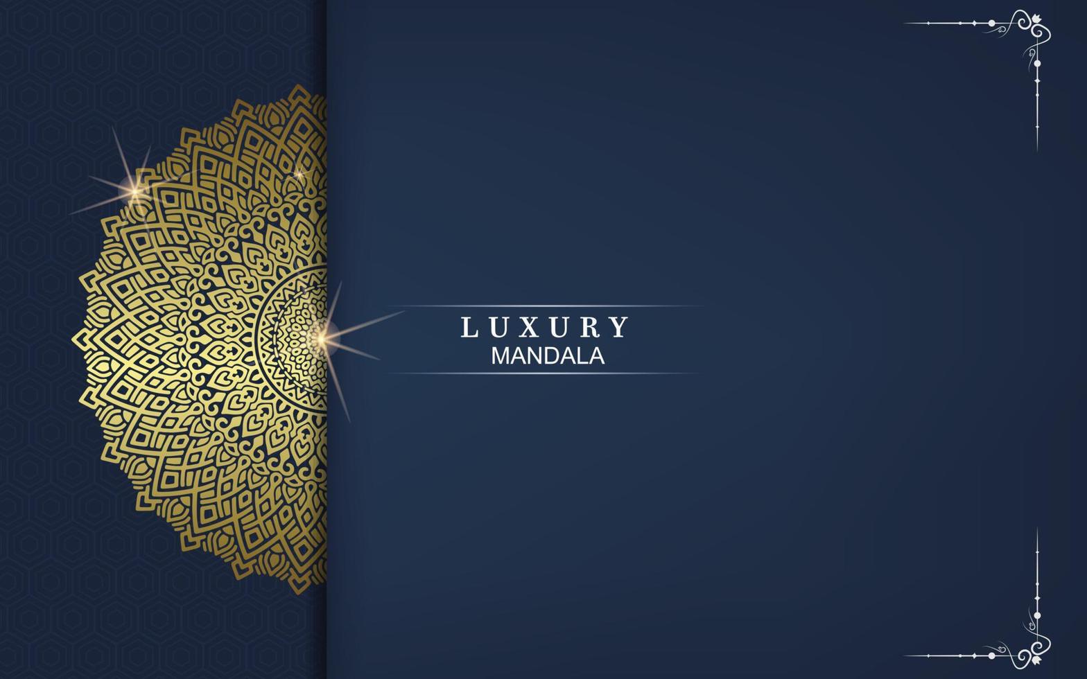 Luxury ornamental mandala background with arabic islamic east pattern style vector