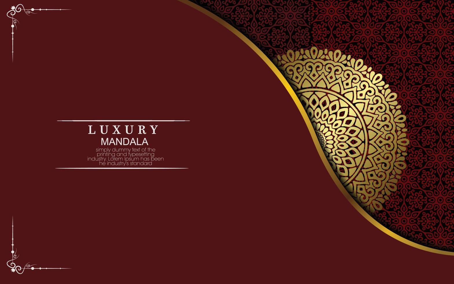 Mandala template with elegant, classic elements. Great for invitation, flyer, menu, brochure, background vector