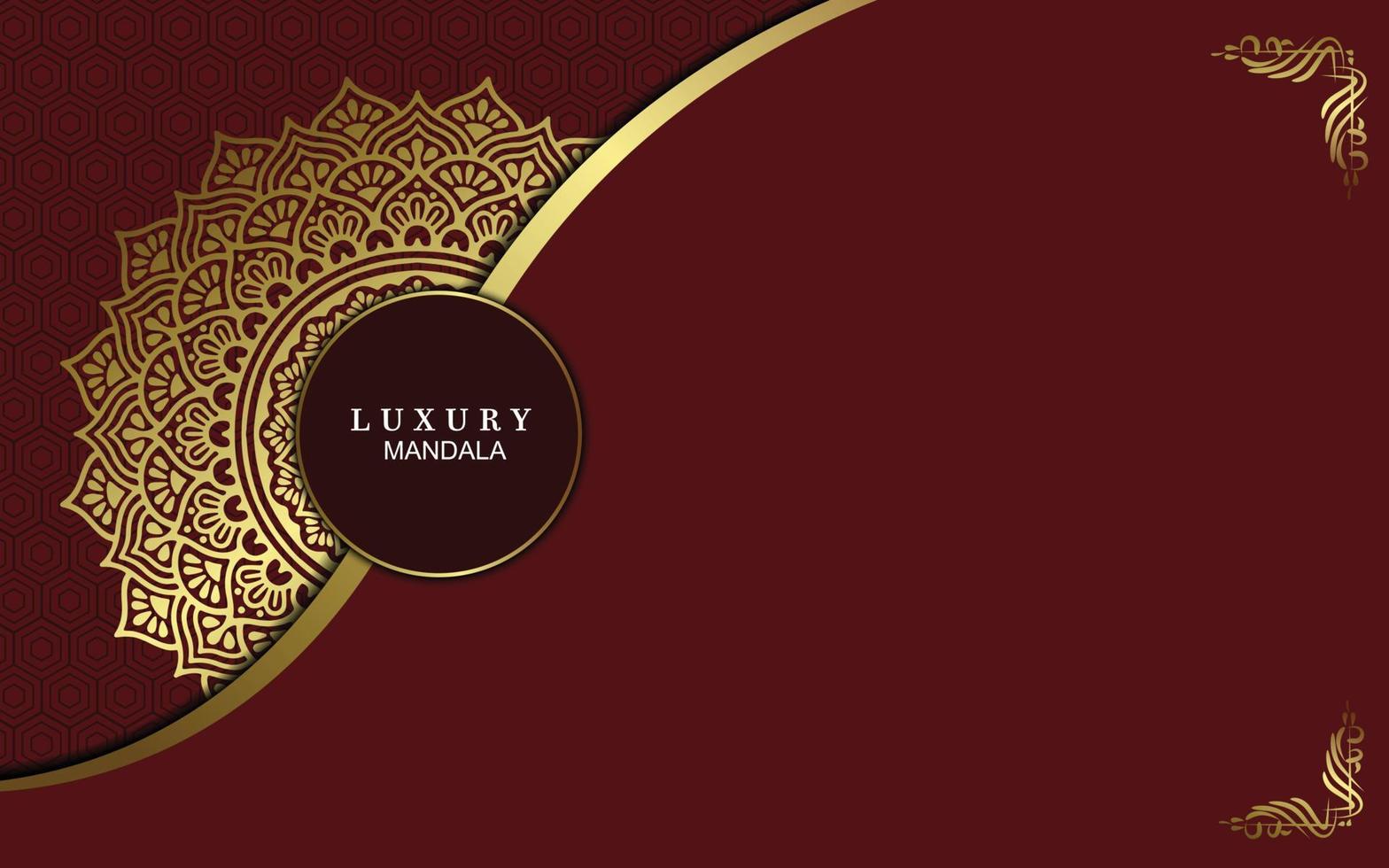 Luxury ornamental mandala background with arabic islamic east pattern style vector