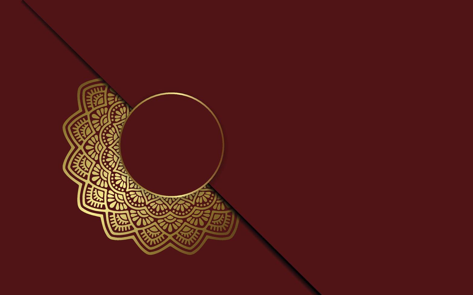 Fondo de mandala ornamental de lujo con estilo de patrón oriental islámico árabe vector