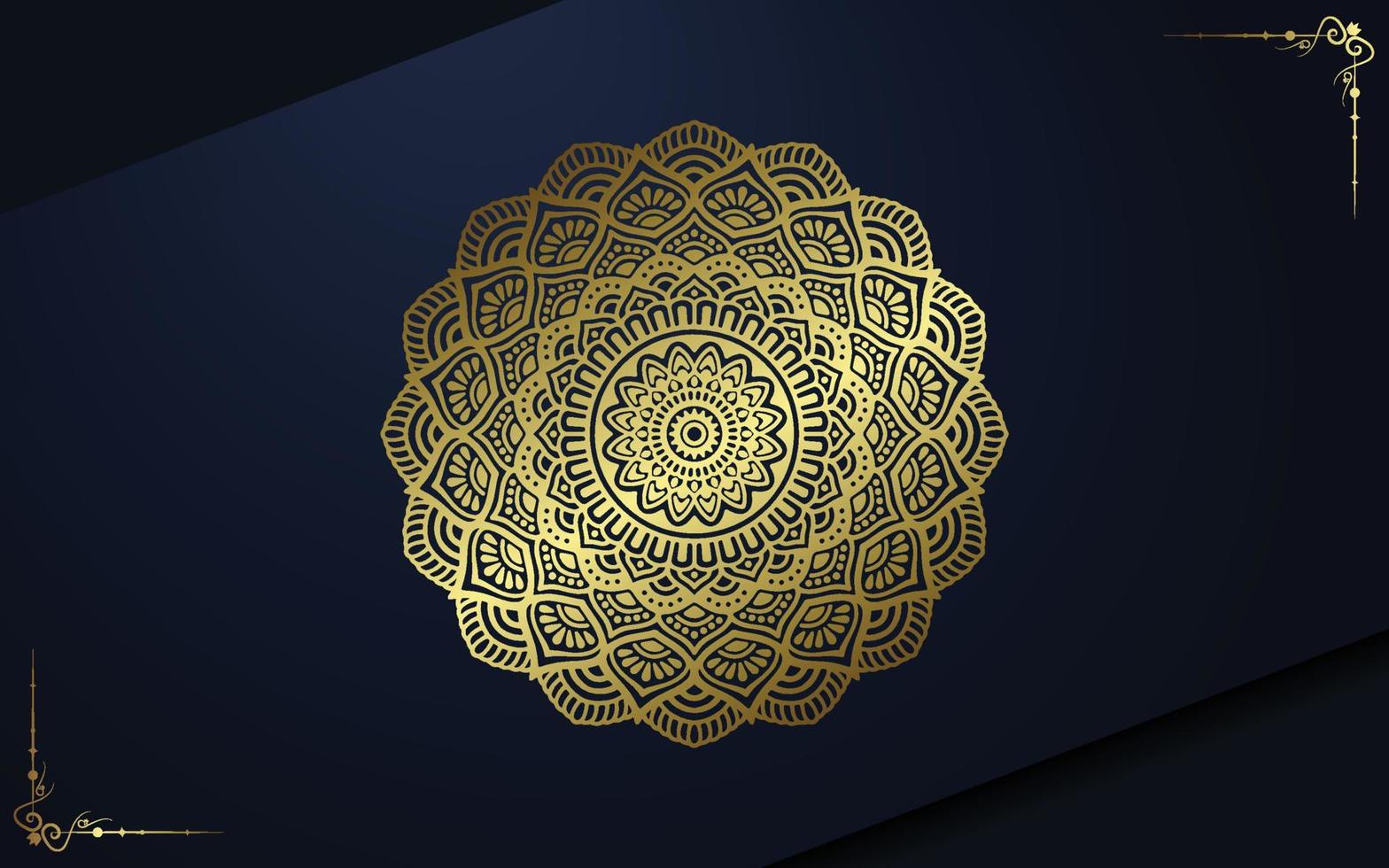 Fondo de mandala ornamental de lujo con estilo de patrón oriental islámico árabe vector