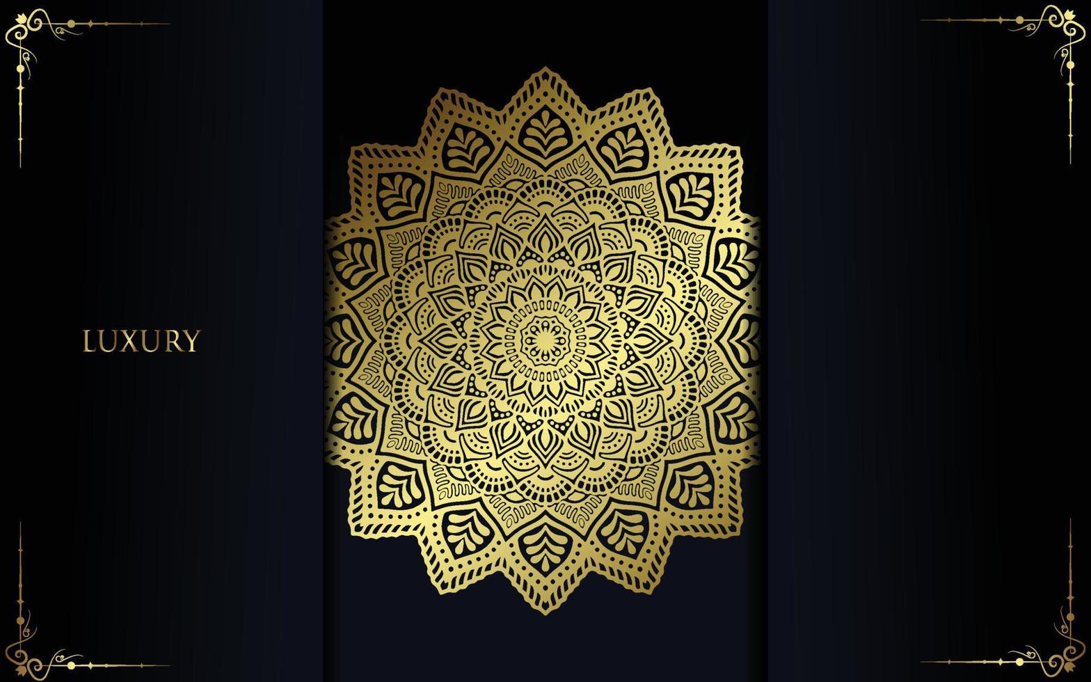 Luxury ornamental mandala background with arabic islamic east pattern style vector