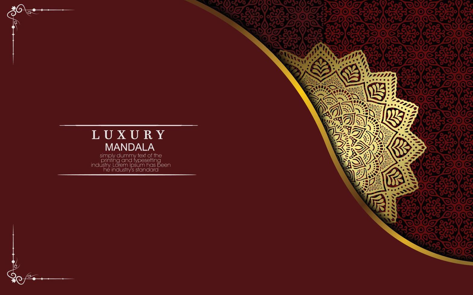 Luxury mandala background with golden arabesque pattern Arabic Islamic east style. Ramadan Style Decorative mandala. Mandala for print, poster, cover, brochure, flyer, banner vector