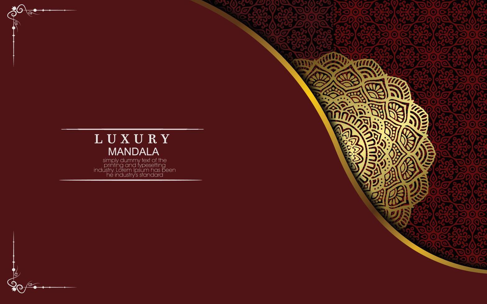 Luxury mandala background with golden arabesque pattern Arabic Islamic east style. Ramadan Style Decorative mandala. Mandala for print, poster, cover, brochure, flyer, banner vector