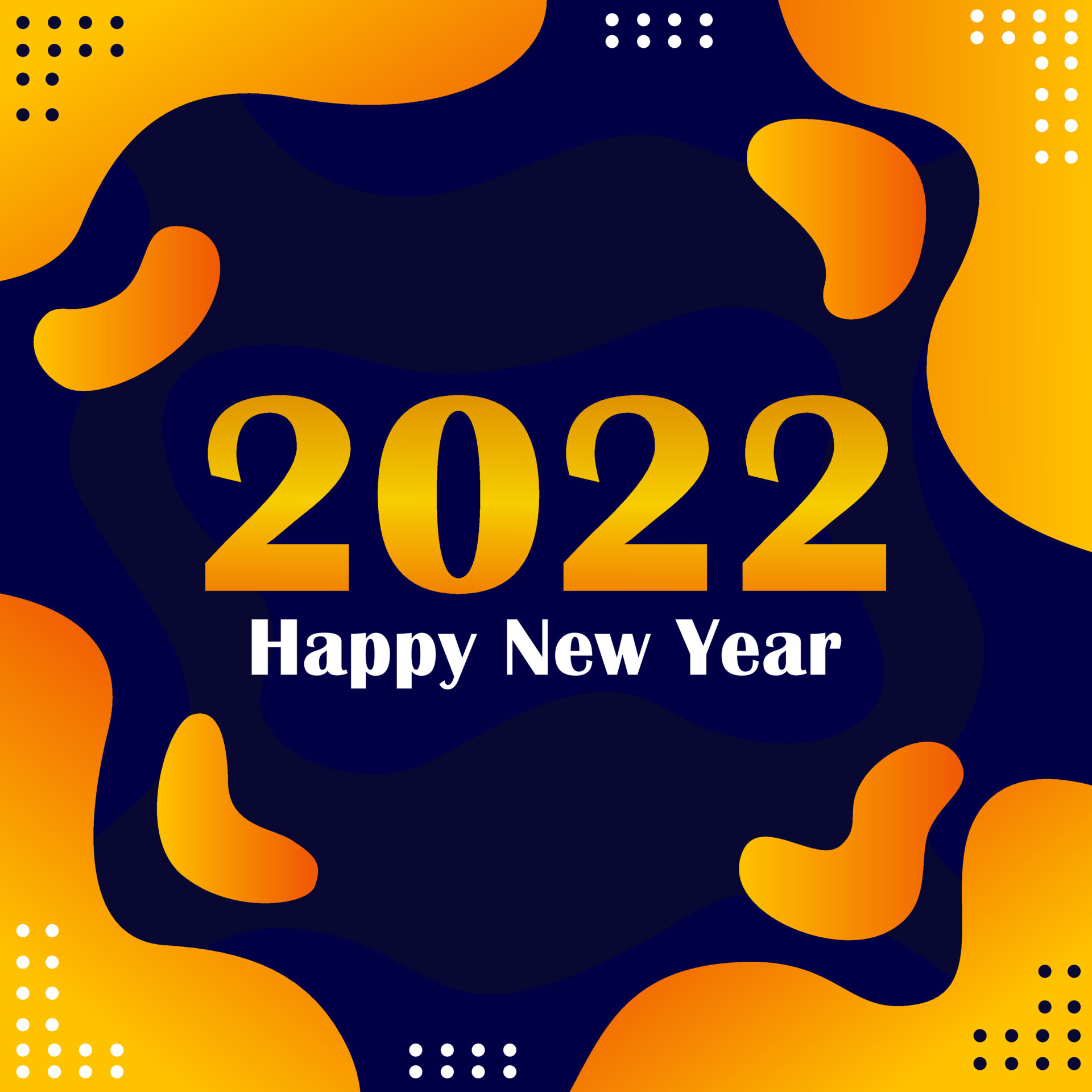 blue color 2022 new year greeting background design. design for templates. 4655573 Vector Art at