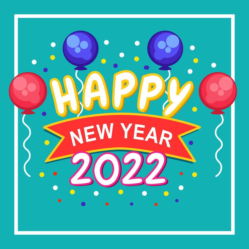 blue color 2022 new year congratulation background design. design for templates. vector