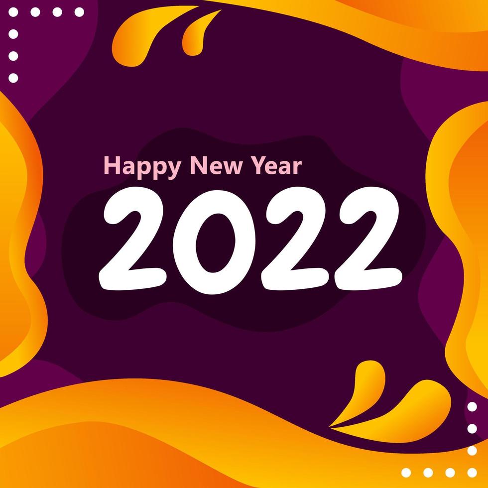 Purple color 2022 new year greeting background design. design for templates. vector