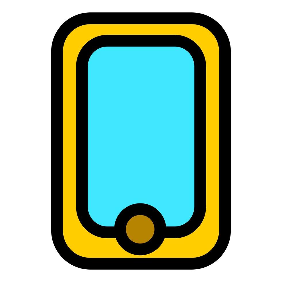 simple style mobile phone icon design. icon design for website templates. icon design for apps vector