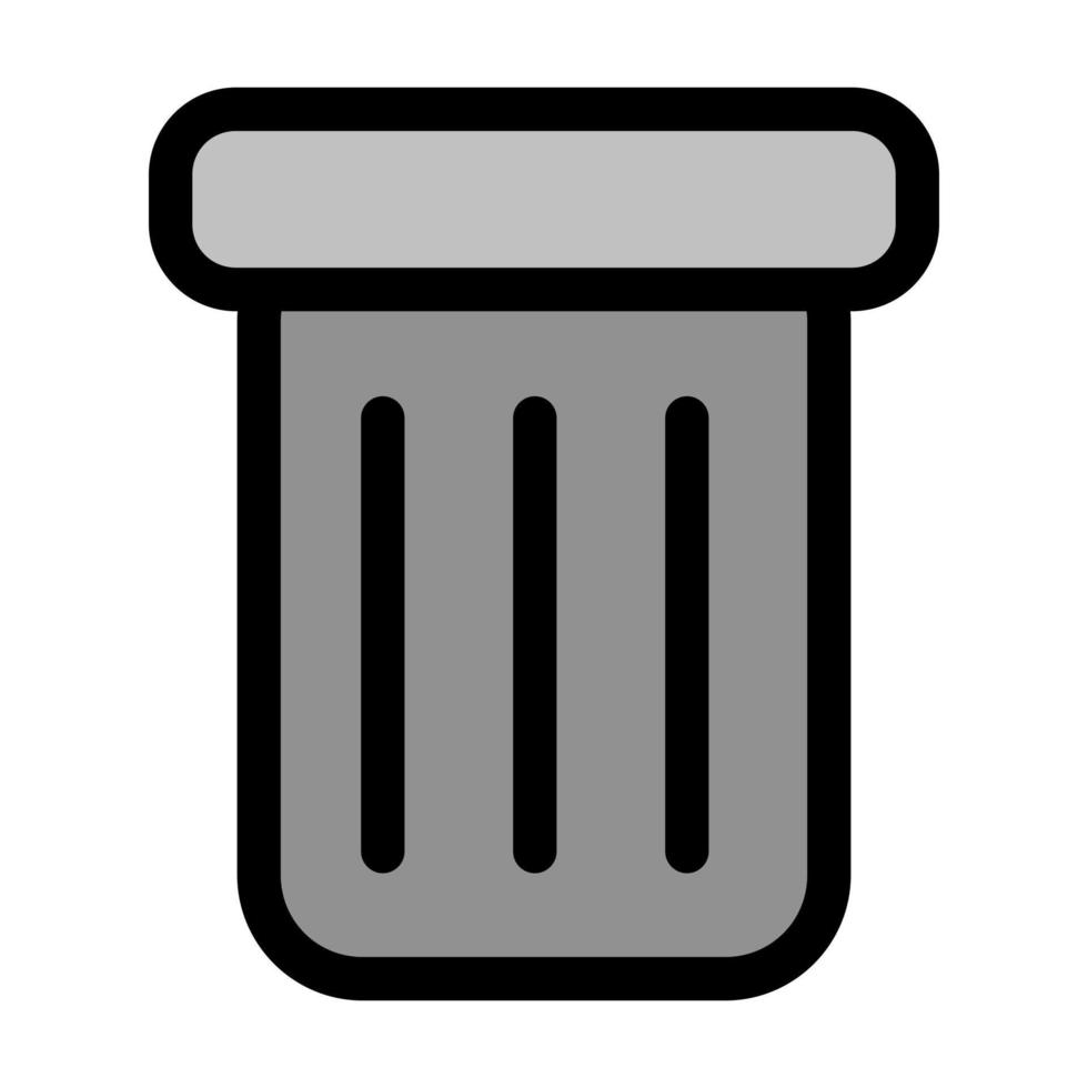 simple trash can icon design. icon design for website templates. icon design for apps vector