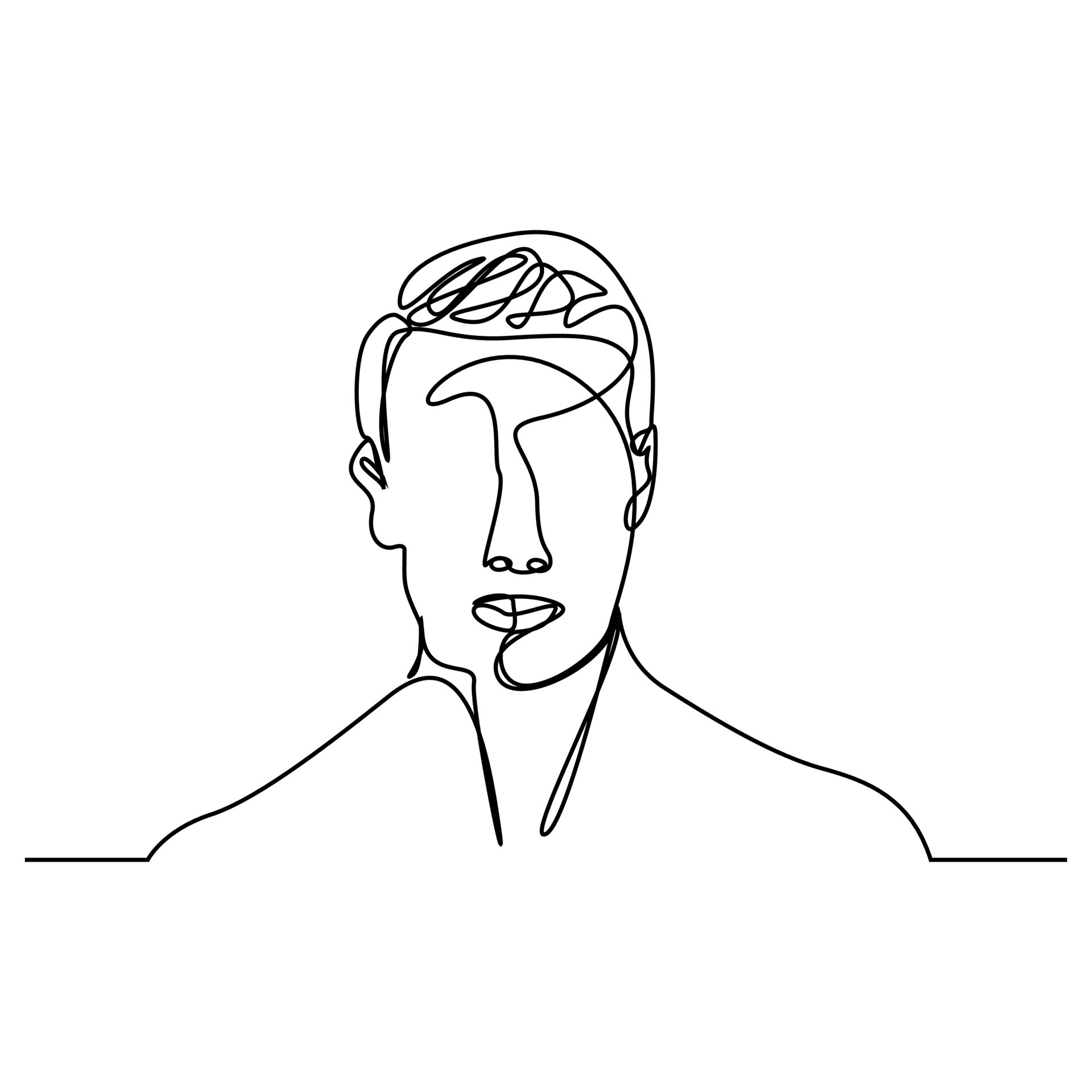 Continuous lines. Hairstyle. Modern men's style. 4656429 Vector Art at Vecteezy Continuous lines. Hairstyle. Modern men's style. 4656429 Vector Art at Vecteezy