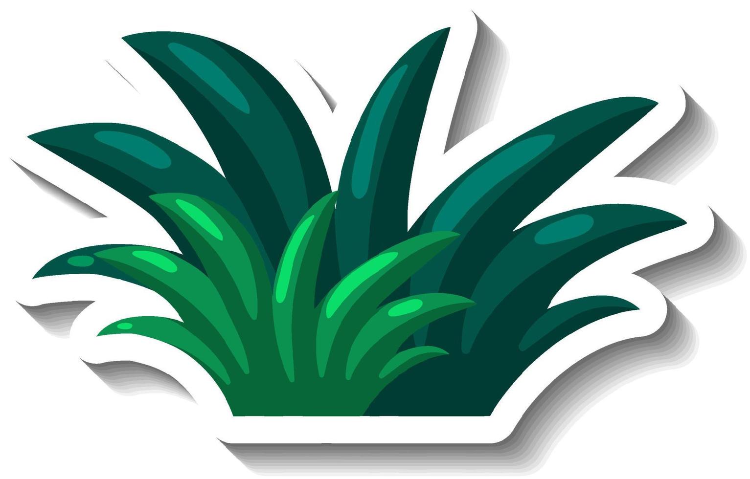 A green grass in cartoon style vector