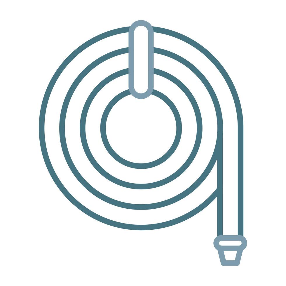 Hose Line Two Color Icon vector