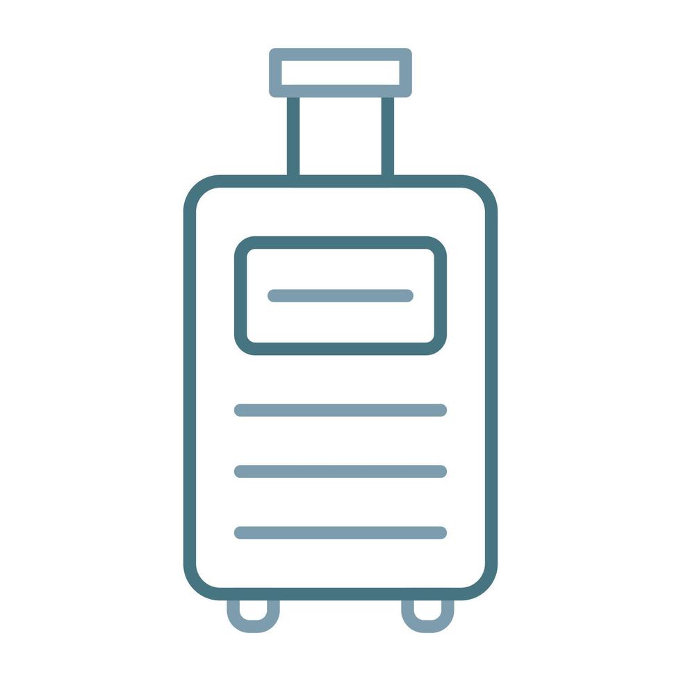 Luggage Line Two Color Icon vector