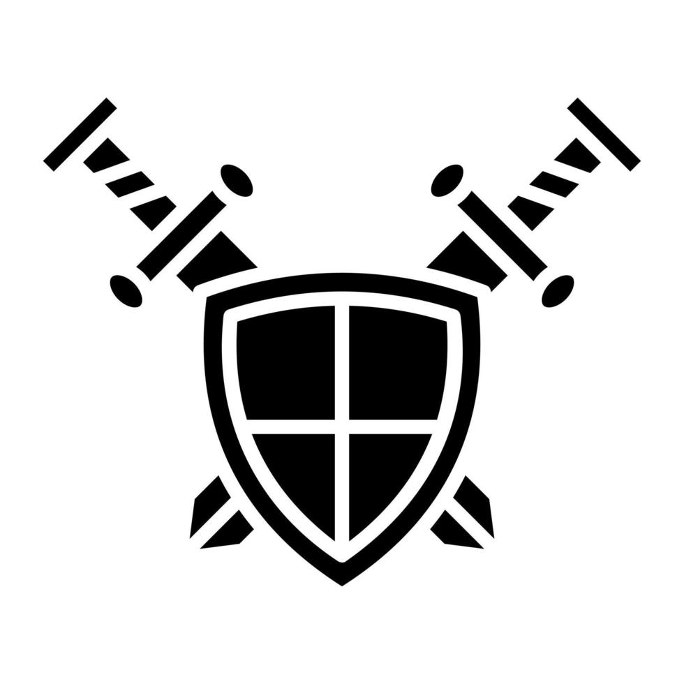 Knight Glyph Icon vector