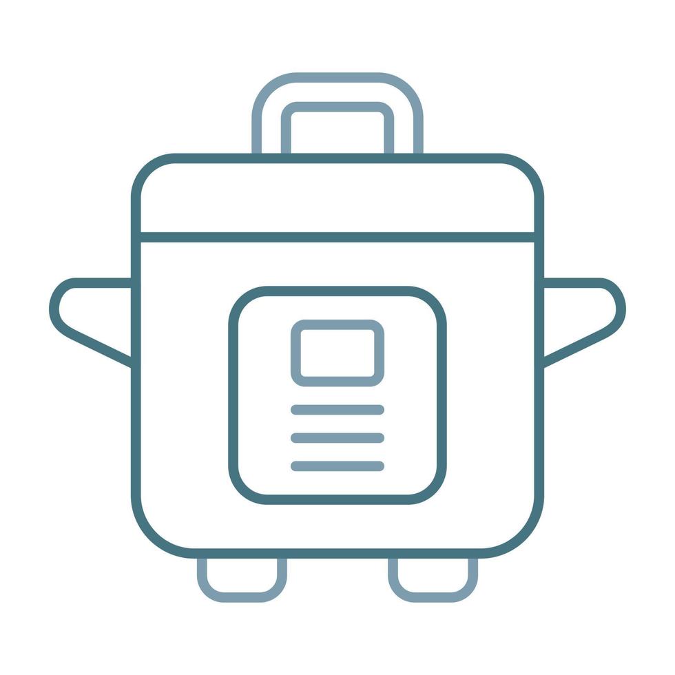 Cooker Line Two Color Icon vector