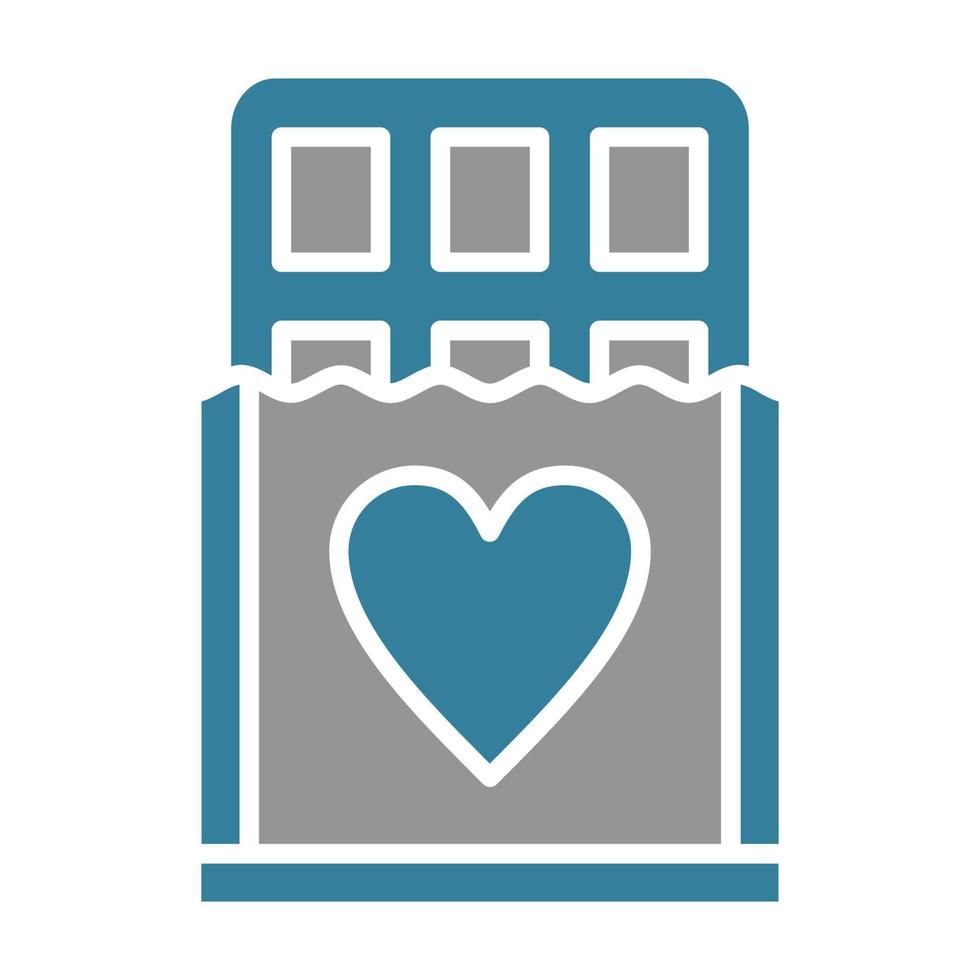 Chocolate Glyph Two Color Icon vector