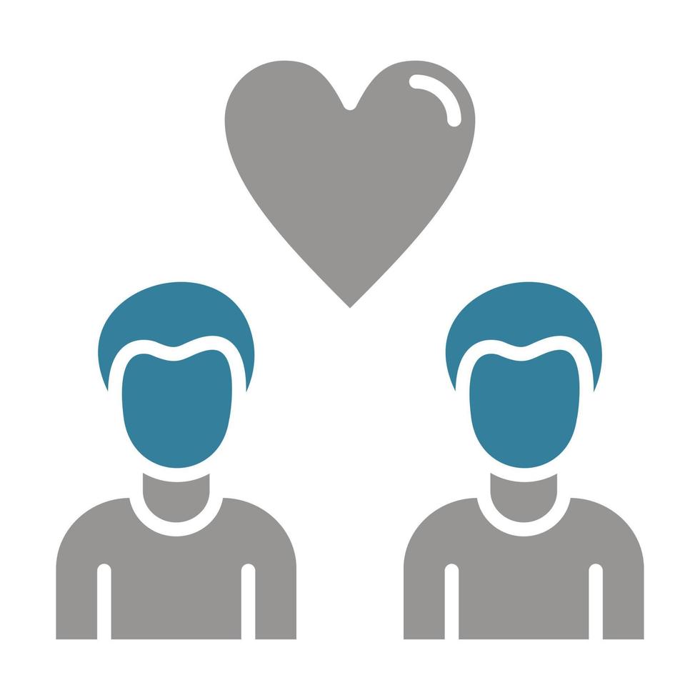Public Relations Glyph Two Color Icon vector