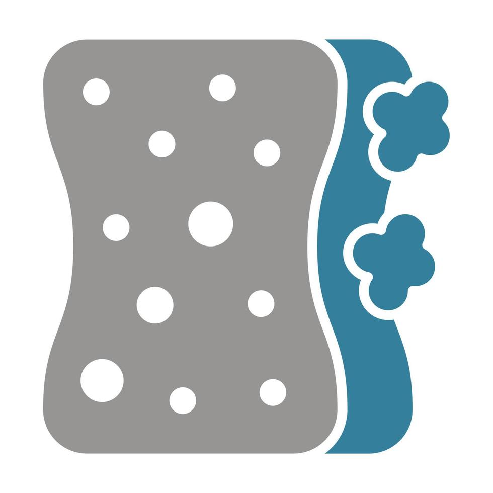 Sponge Glyph Two Color Icon vector