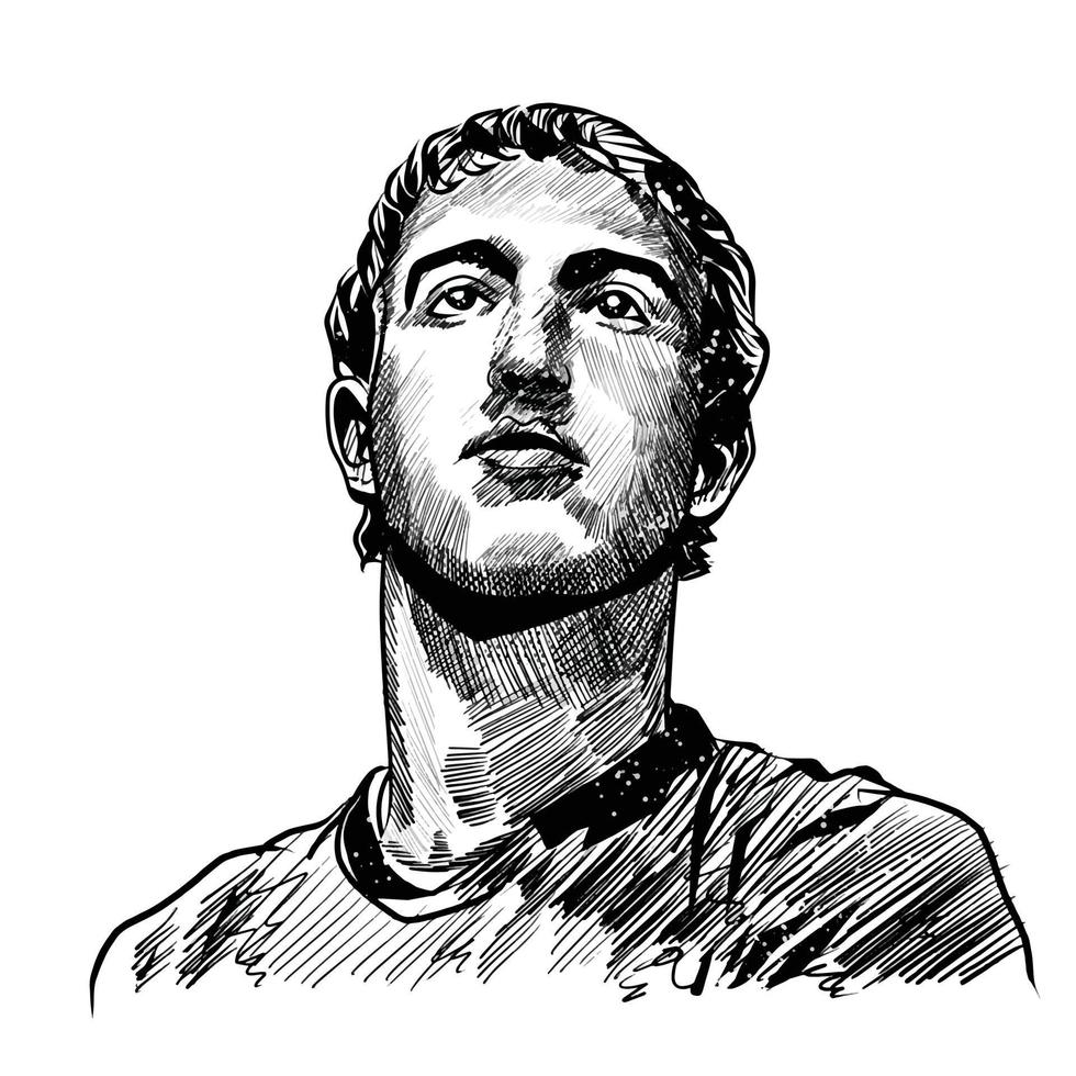 Ilustración de vector de Mark Zuckerberg, Surakarta East Java, 15 de noviembre de 2021