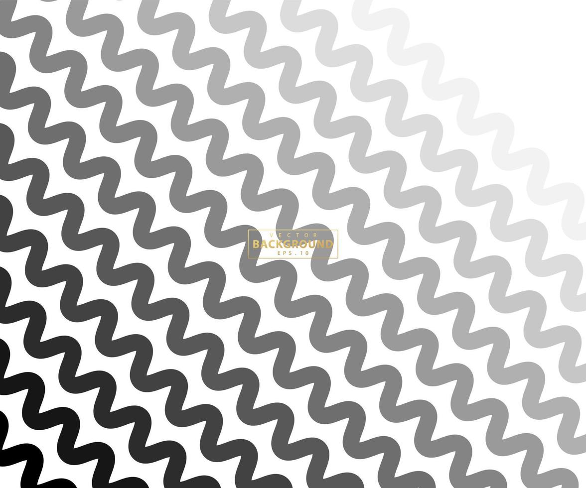 Zig Zag lines pattern. Black wavy line on white background. Abstract wave vector illustration. Digital paper for page fills, web designing, textile print. Vector art.