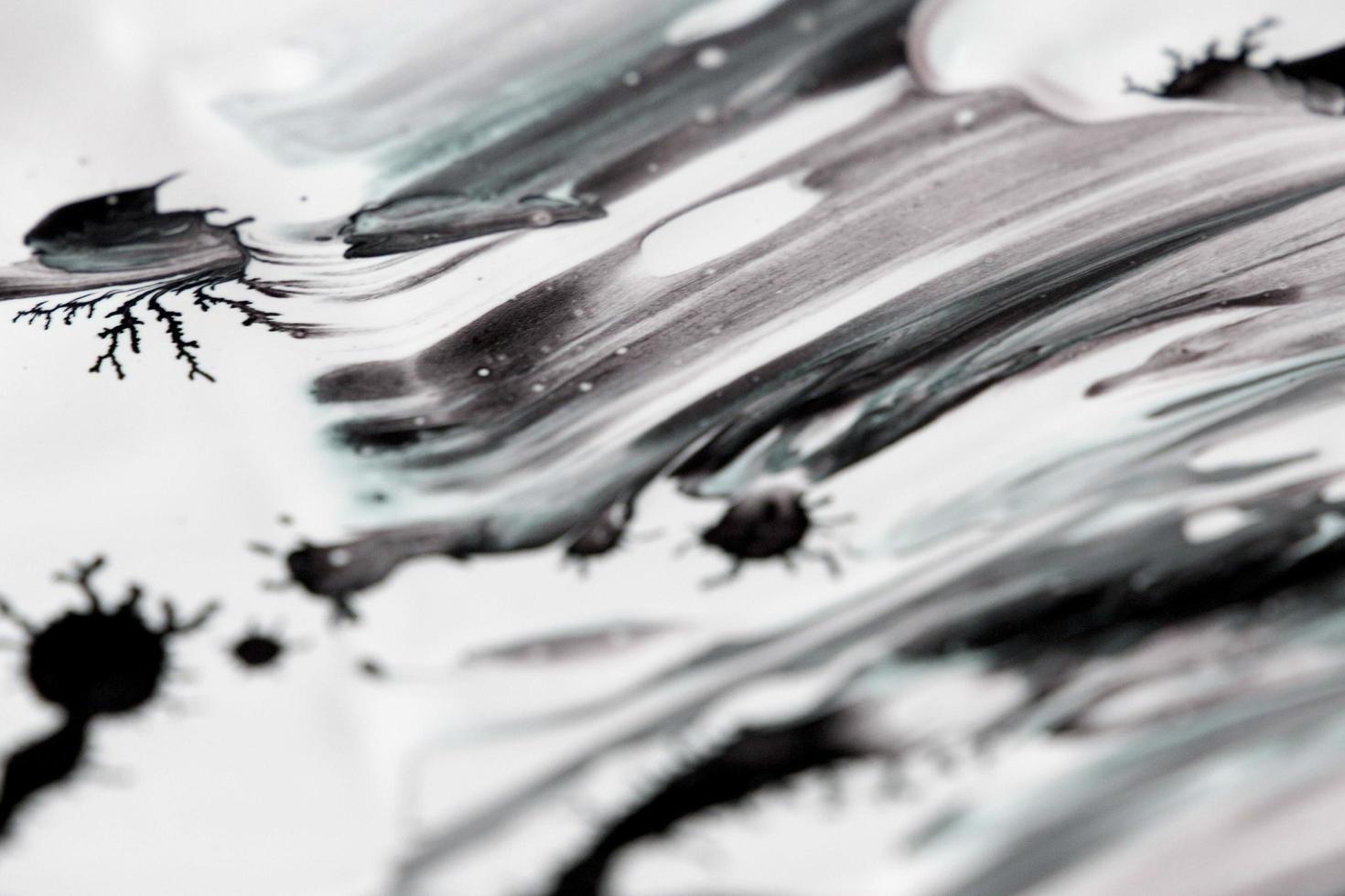 abstract white and gray beautiful liquid marble fluid acrylic paint vibrant texture. photo