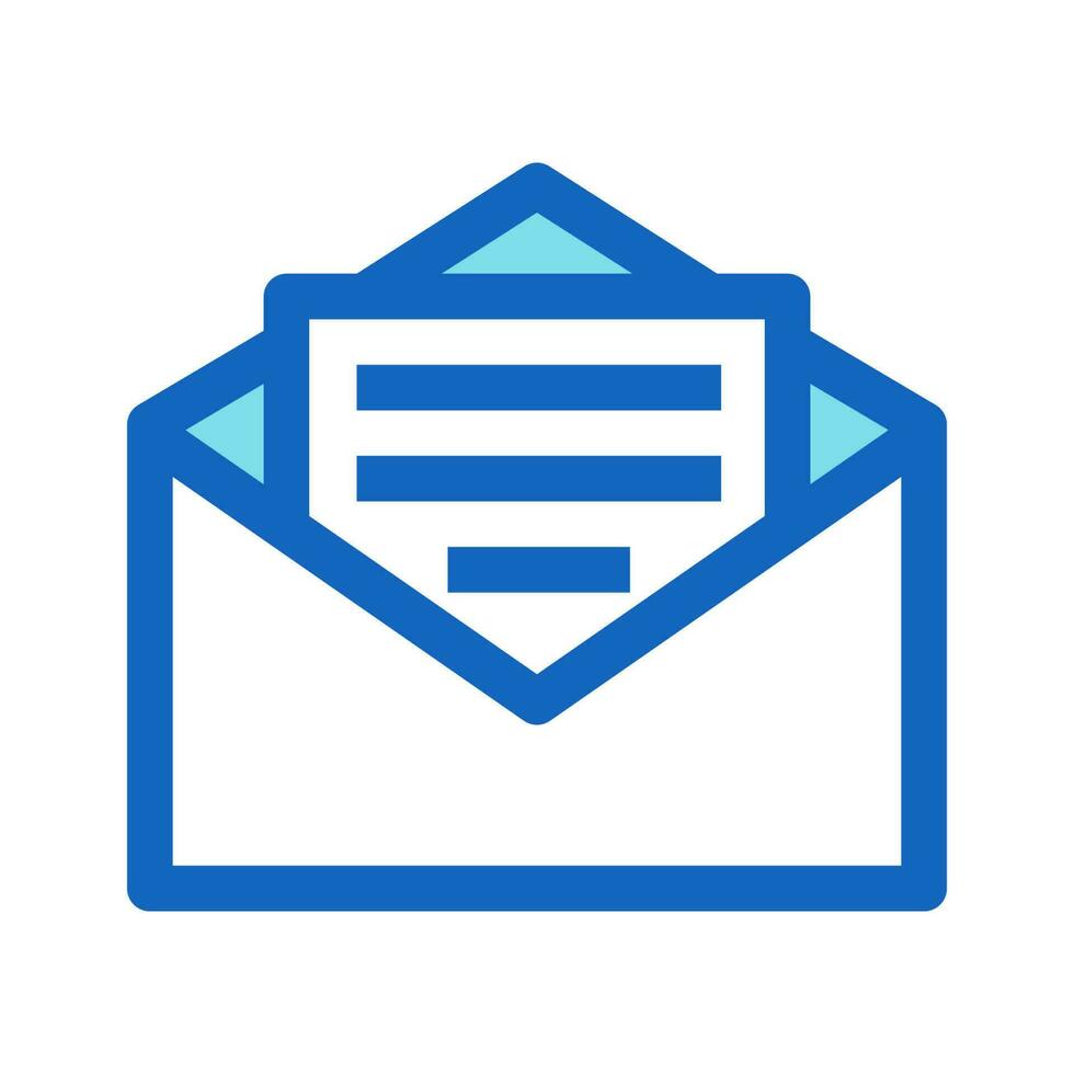 Mail outline style icon vector