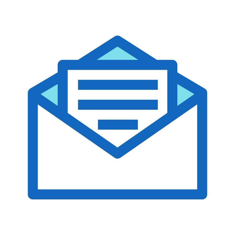 Mail outline style icon vector