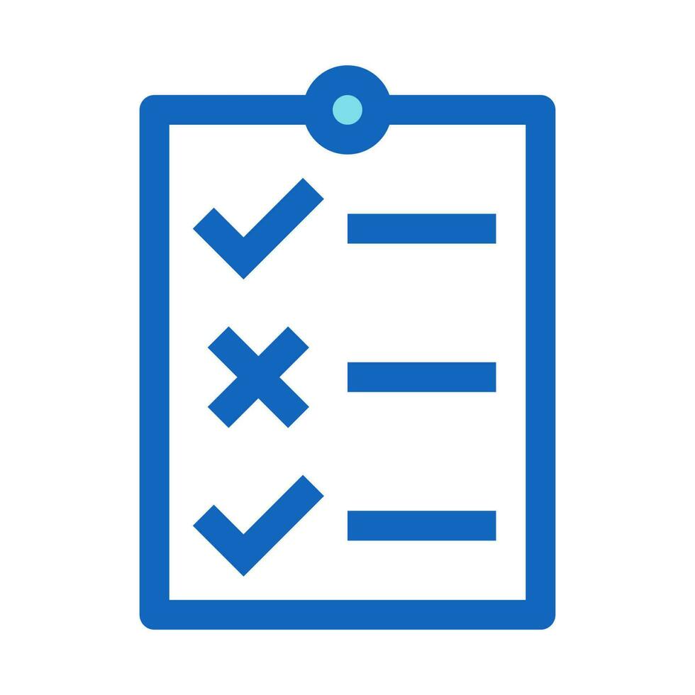 Checklist Clipboard Line Style Icon vector