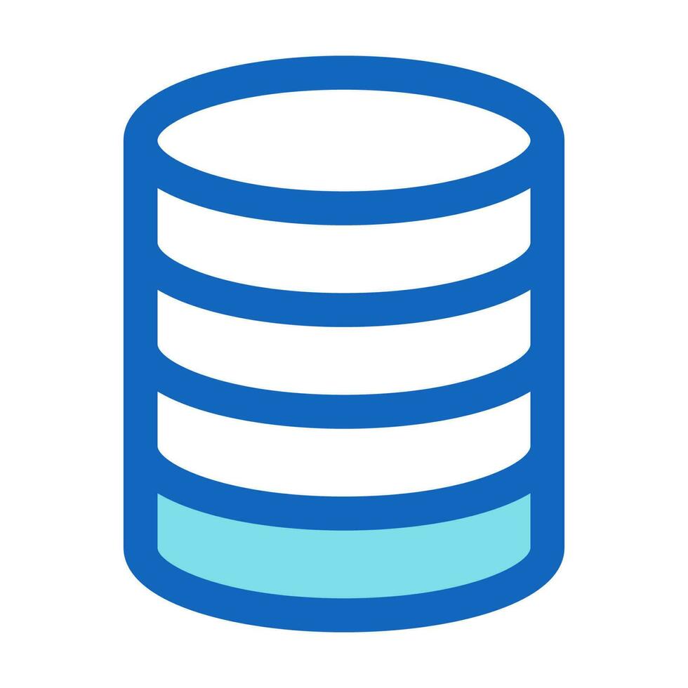 Database Line Style Icon vector