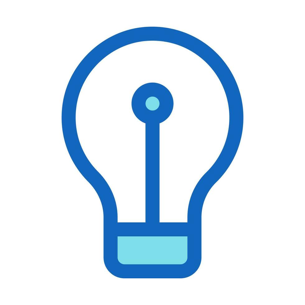 Light bulb Outline Style Icon vector