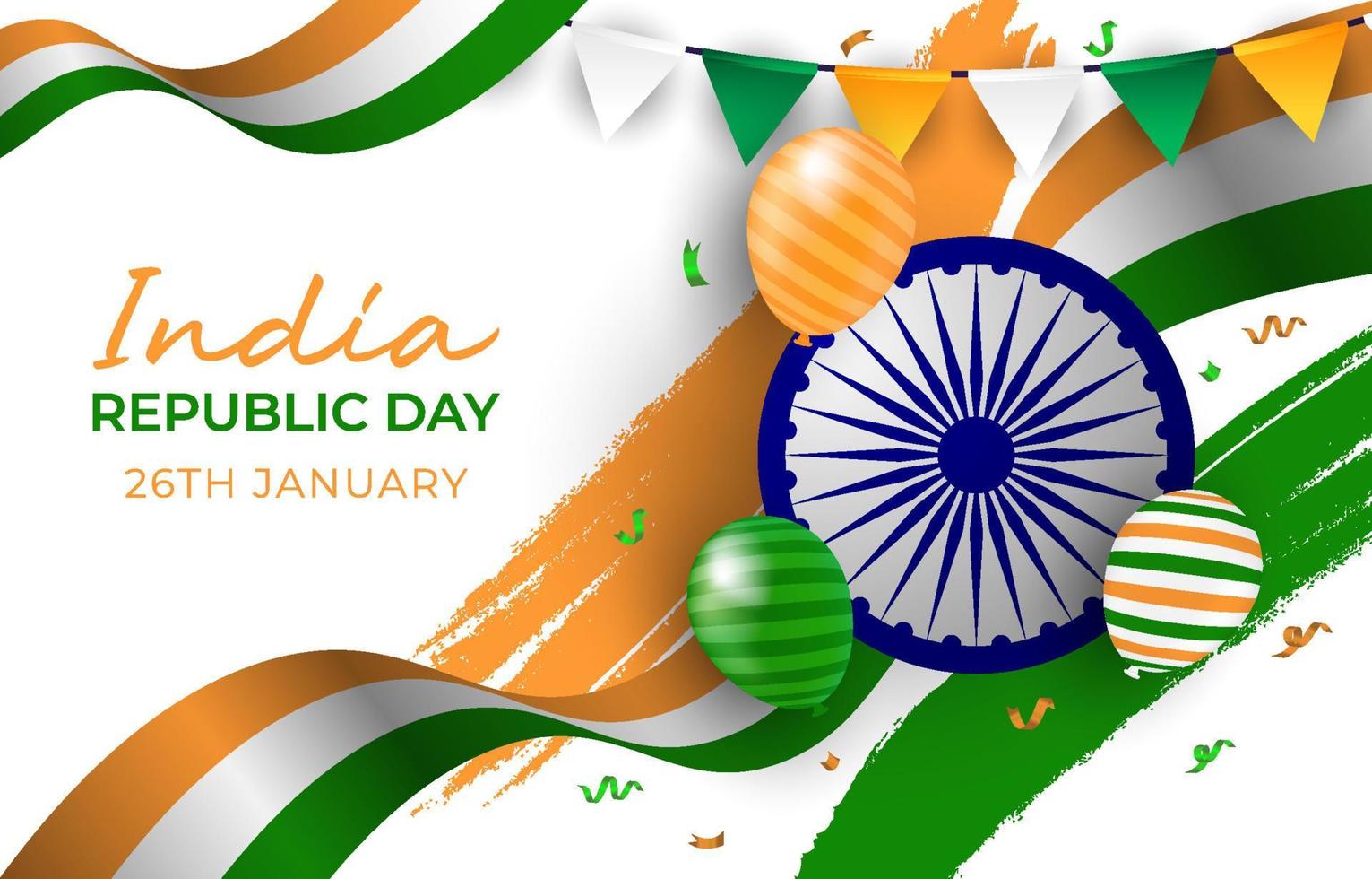 India Republic Day Concept vector