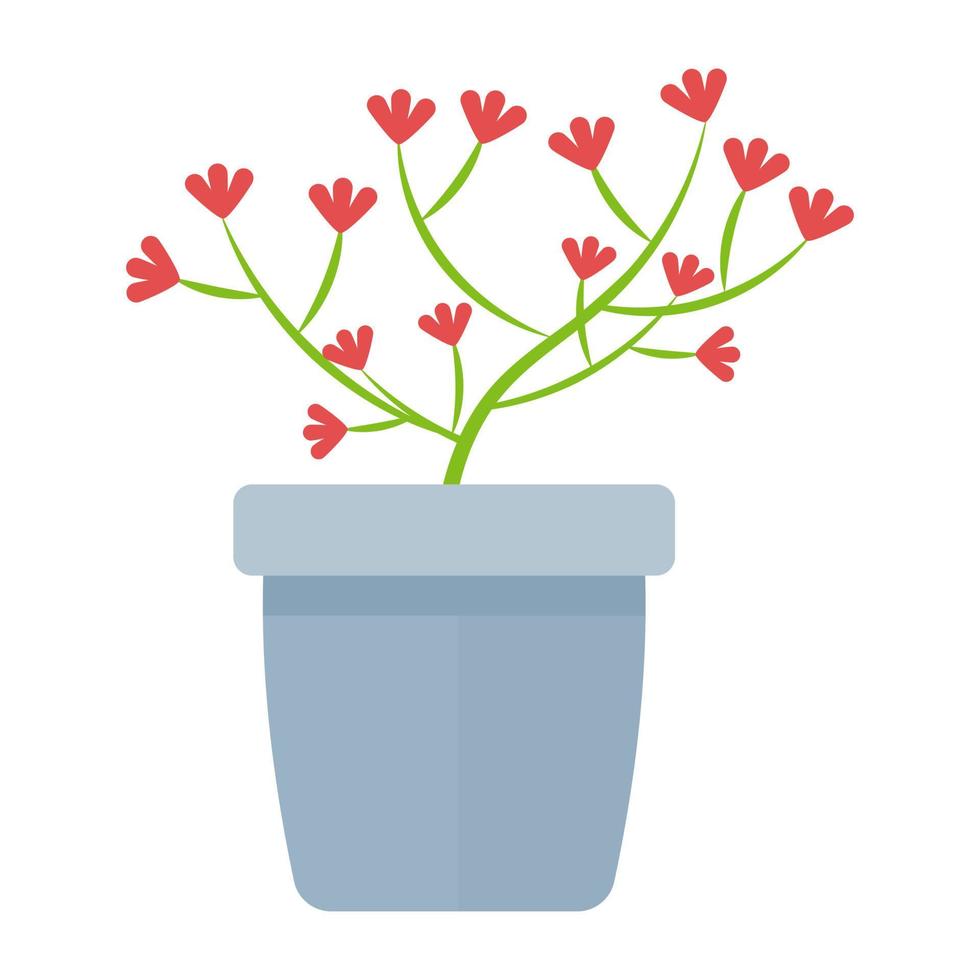 conceptos de plantas con flores vector