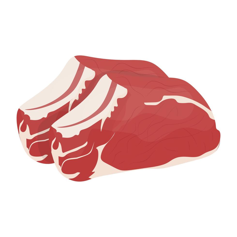 Beef Ribs Concepts vector