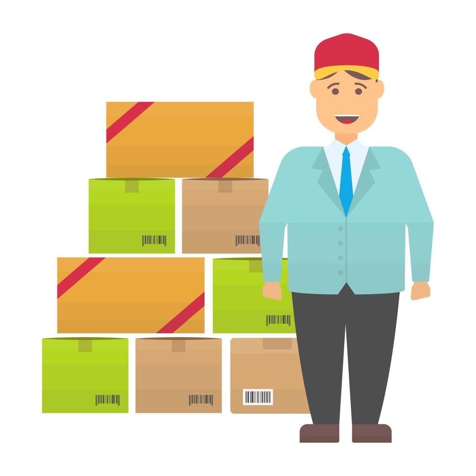 Logistics Manager Concepts vector