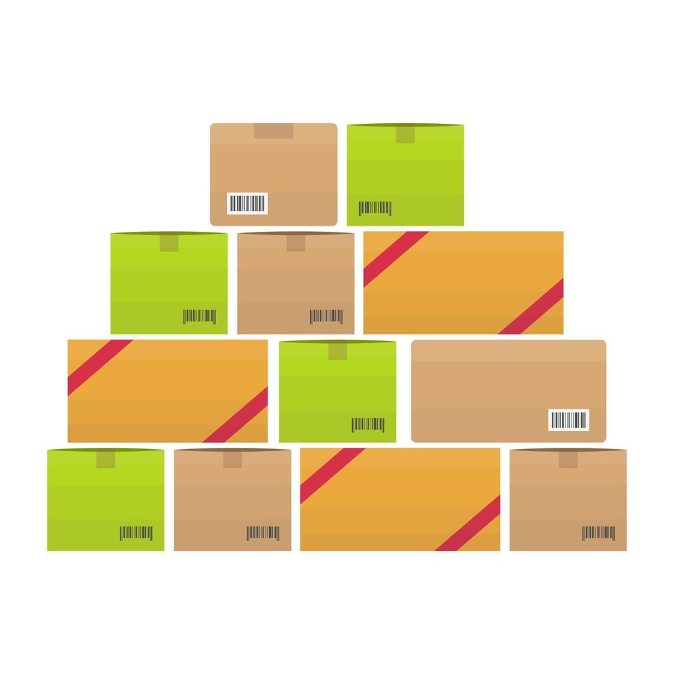 Delivery Packages Concepts vector
