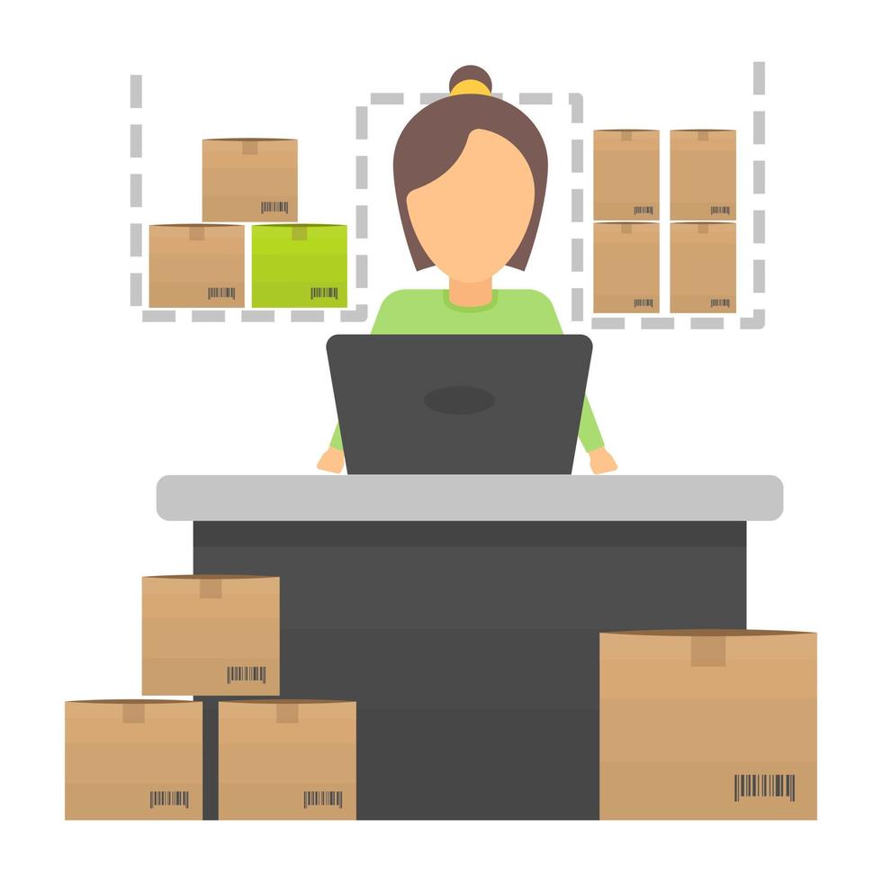 Logistics Clerk Concepts vector