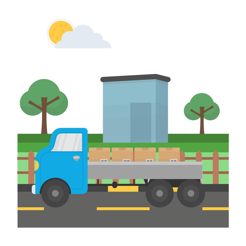 Countryside Delivery Concepts vector