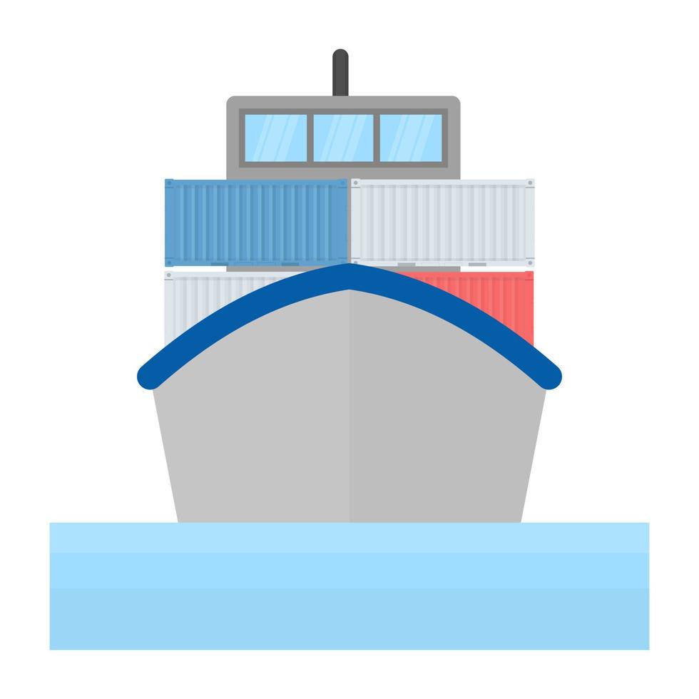conceptos de carga de buques vector