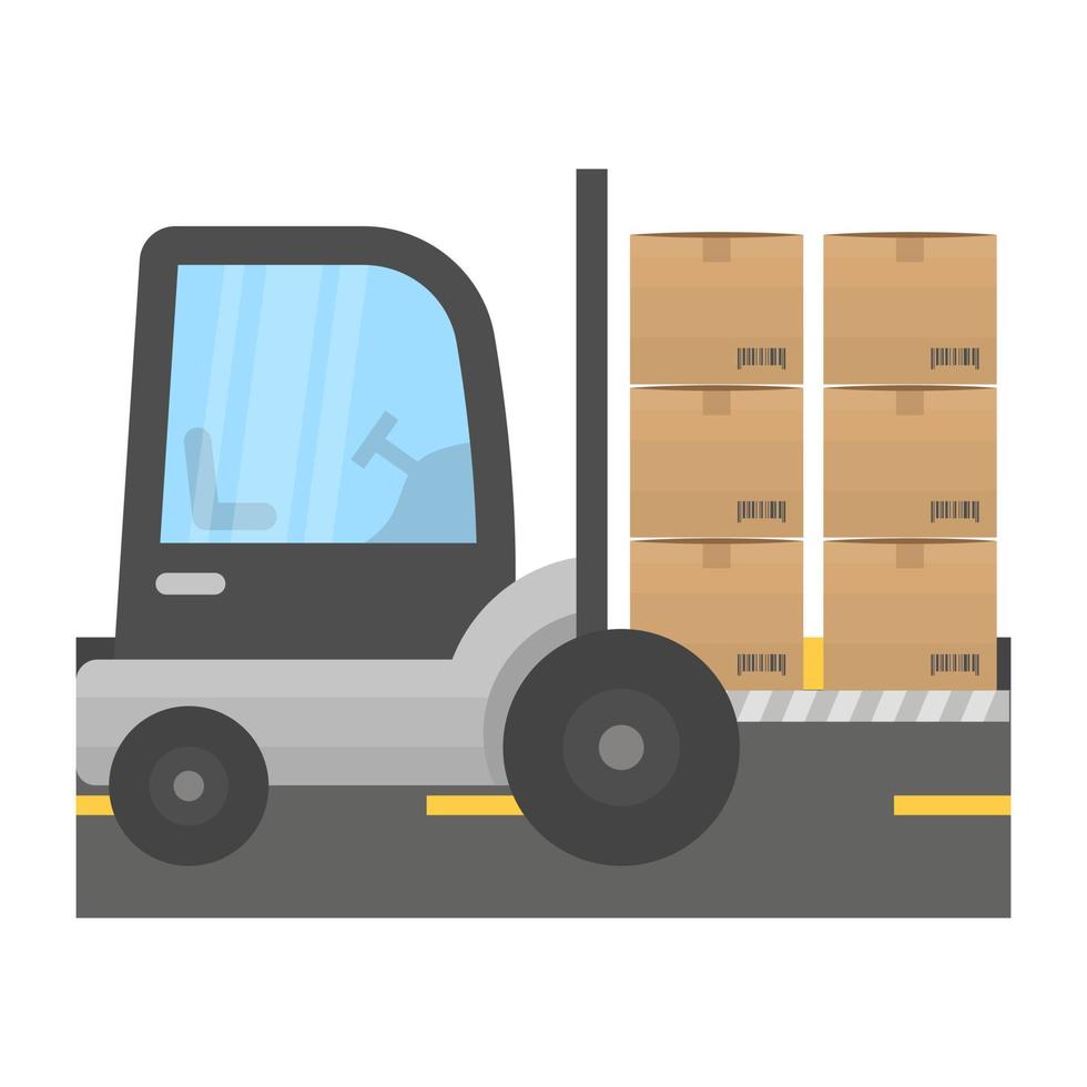 Trendy Forklift Concepts vector