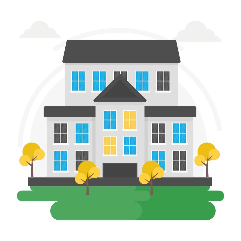 Trendy Embassy Concepts vector