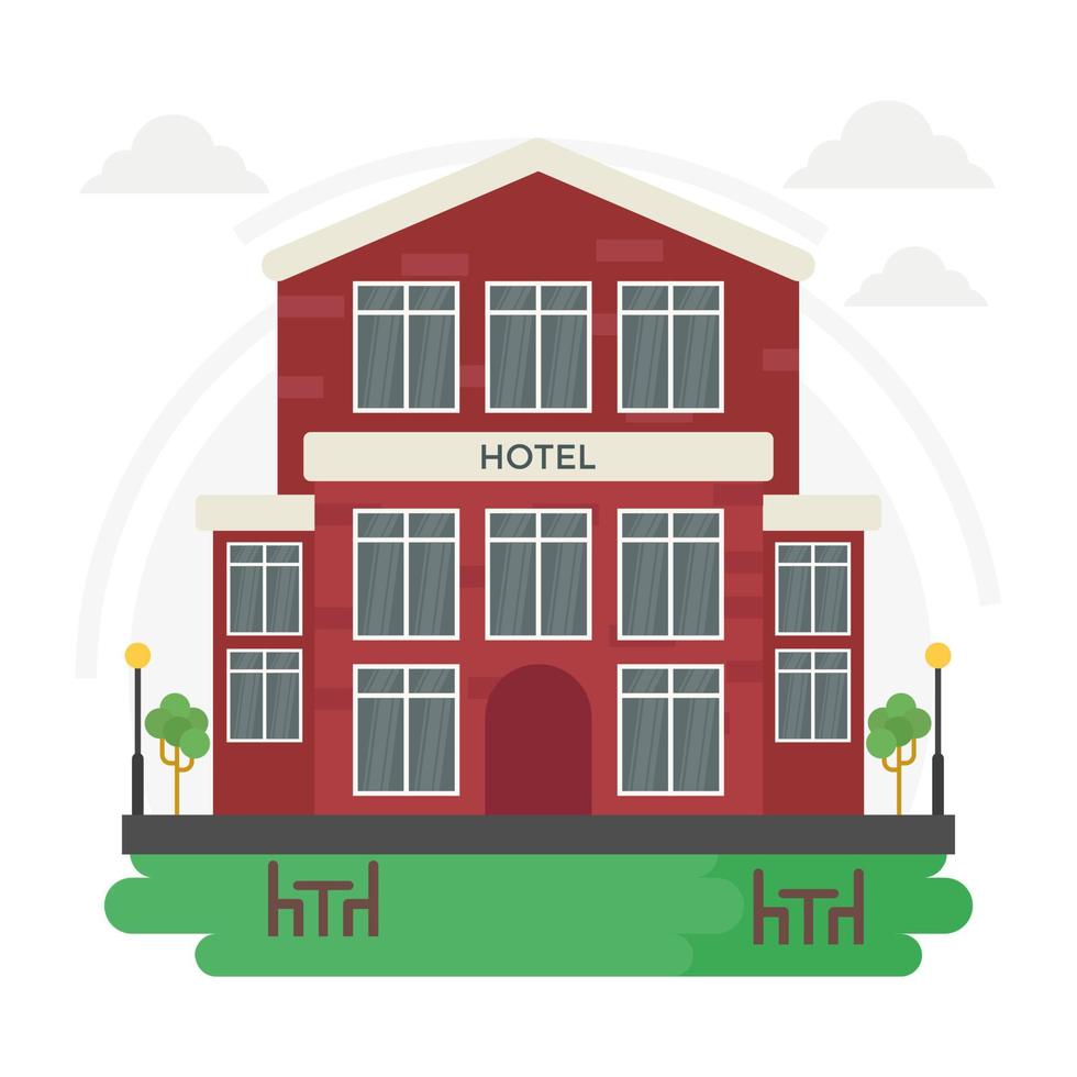 Trendy Hotel Concepts vector