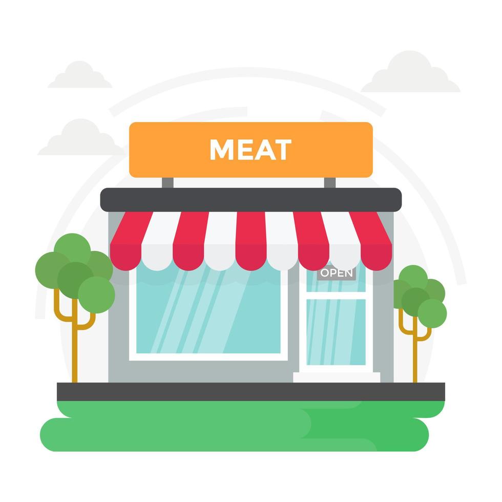 Meat Shop Concepts vector