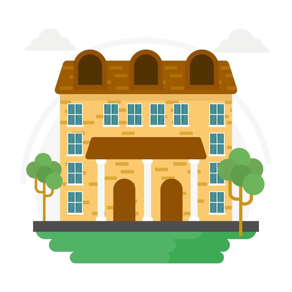 Trendy Villa Concepts vector