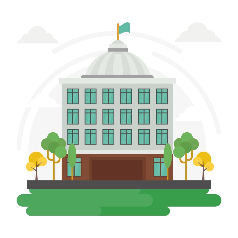 Trendy Courthouse Concepts vector