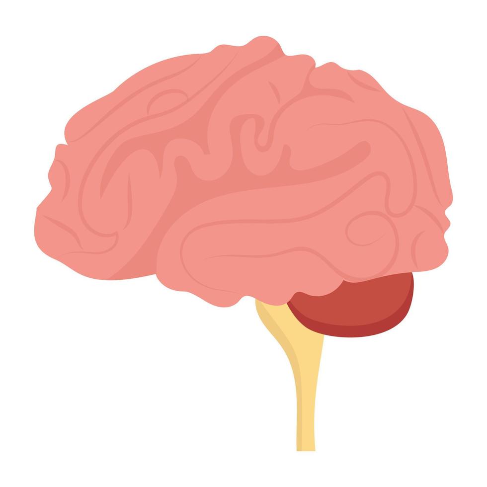 Trendy Brain Concepts vector