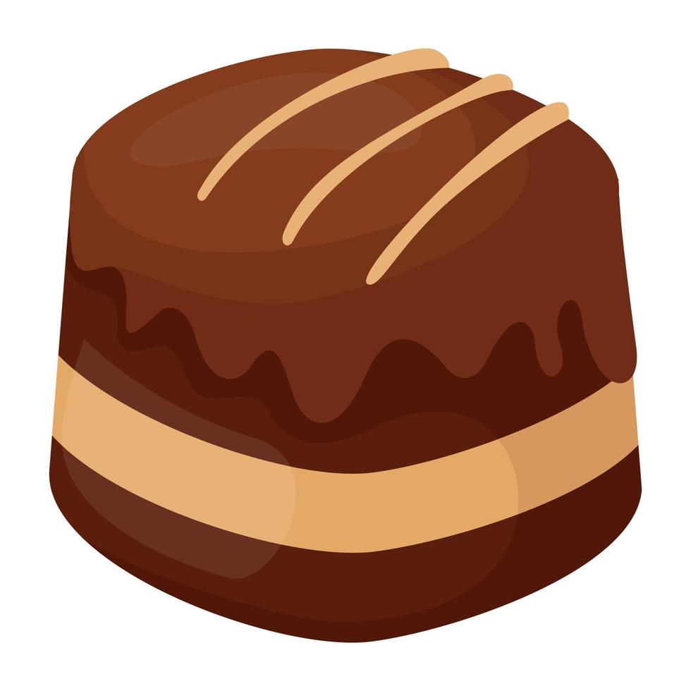 conceptos de brownie de chocolate vector
