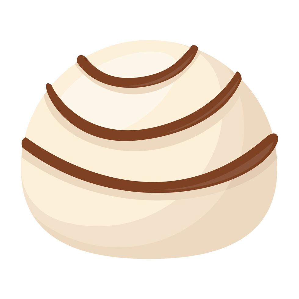 White Chocolate Truffle vector