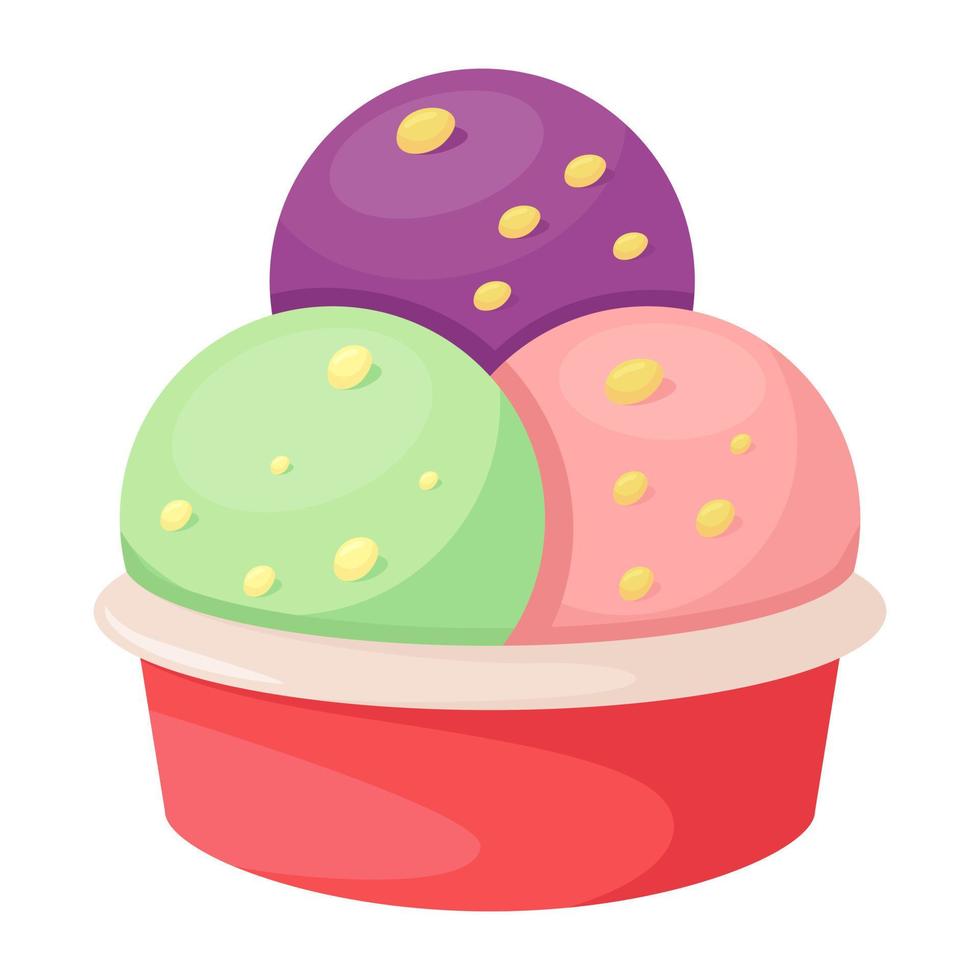 helado de sorbete vector