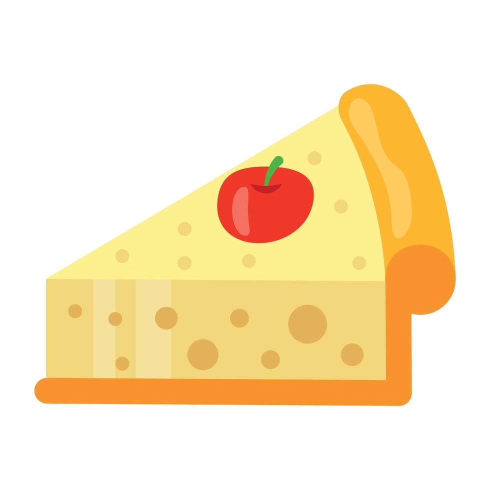 conceptos de rebanada de queso vector