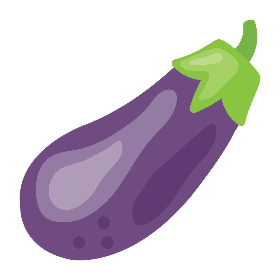 Trendy Eggplant Concepts vector